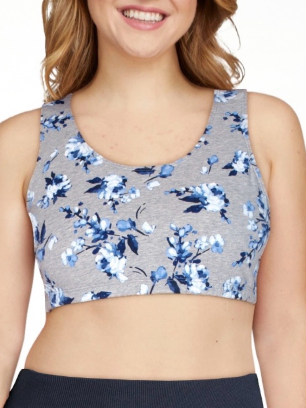 NWT Fruit of the Loom Floral Comfort Wireless Sleep Bra